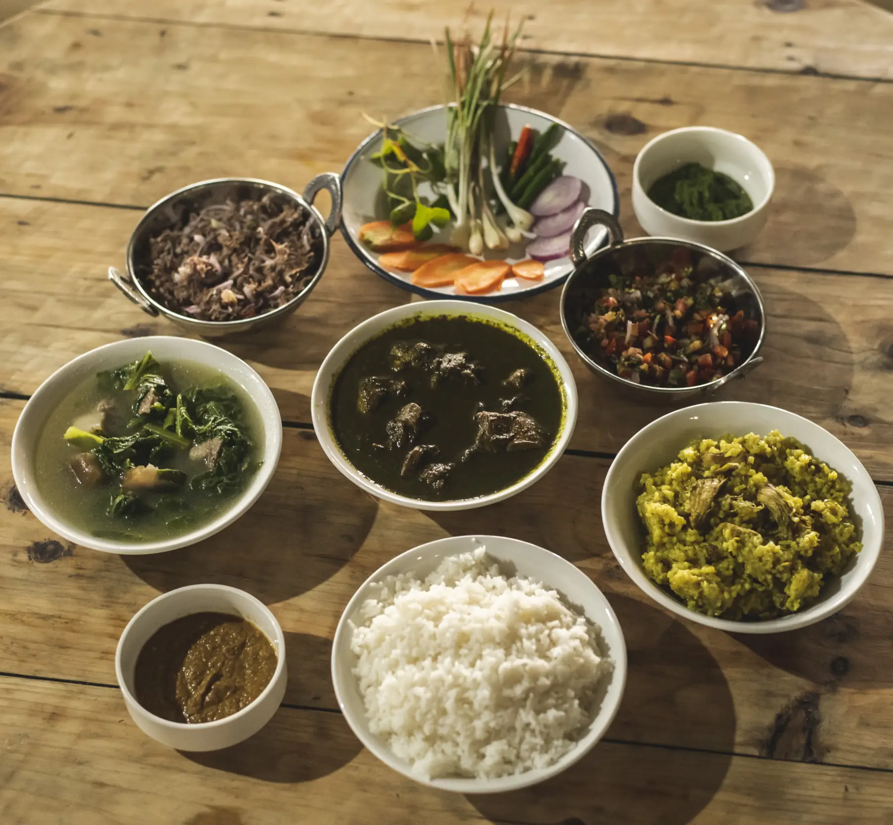 The rustic dining area at Sa-I-Mika