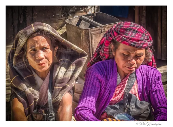 Khasi women at the market in Sohra